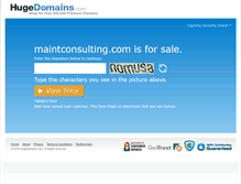 Tablet Screenshot of maintconsulting.com